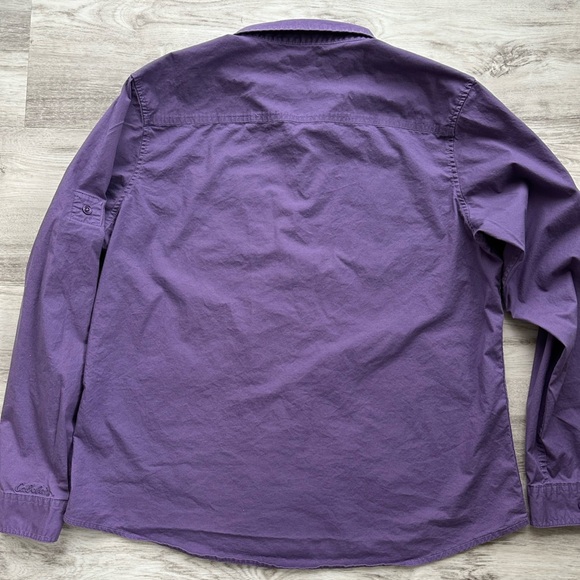 Cabela’s Women’s Button Down Purple Long Sleeve Shirt XL - Picture 6 of 9